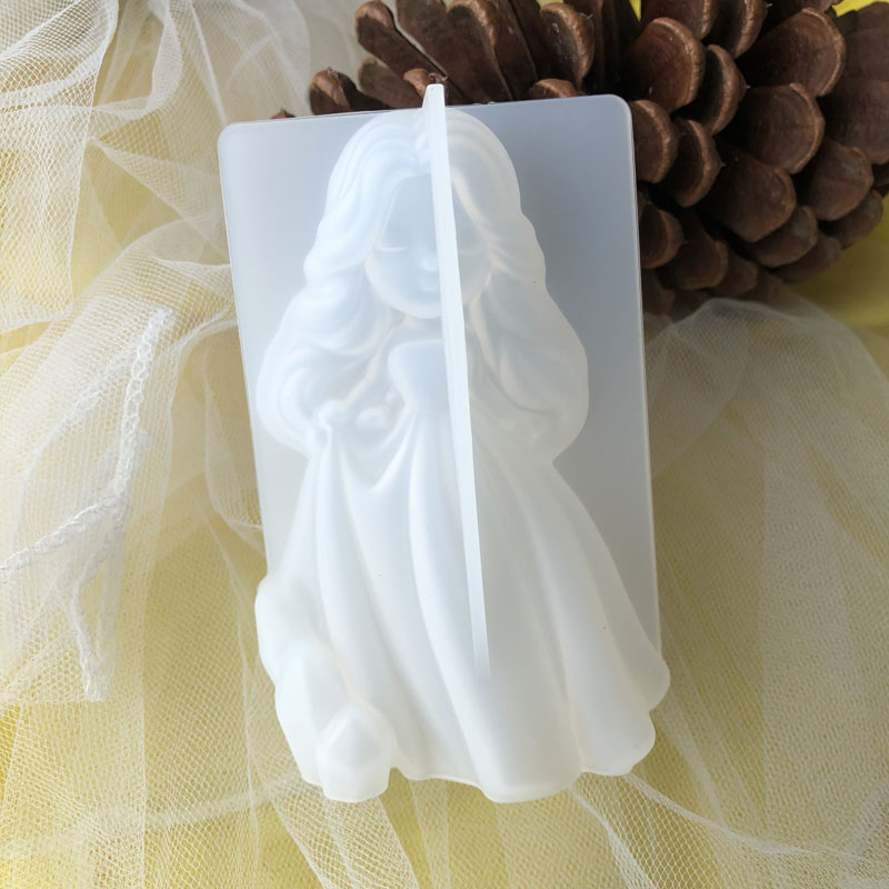 Soap Making Store - 3D Cute Princess Silicone Candle Mould