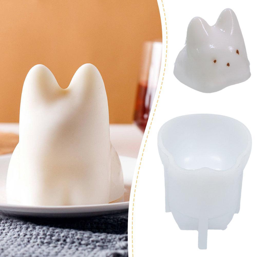 Soap Making Jelly - 3D Cat Silicone Mold DIY Mousse
