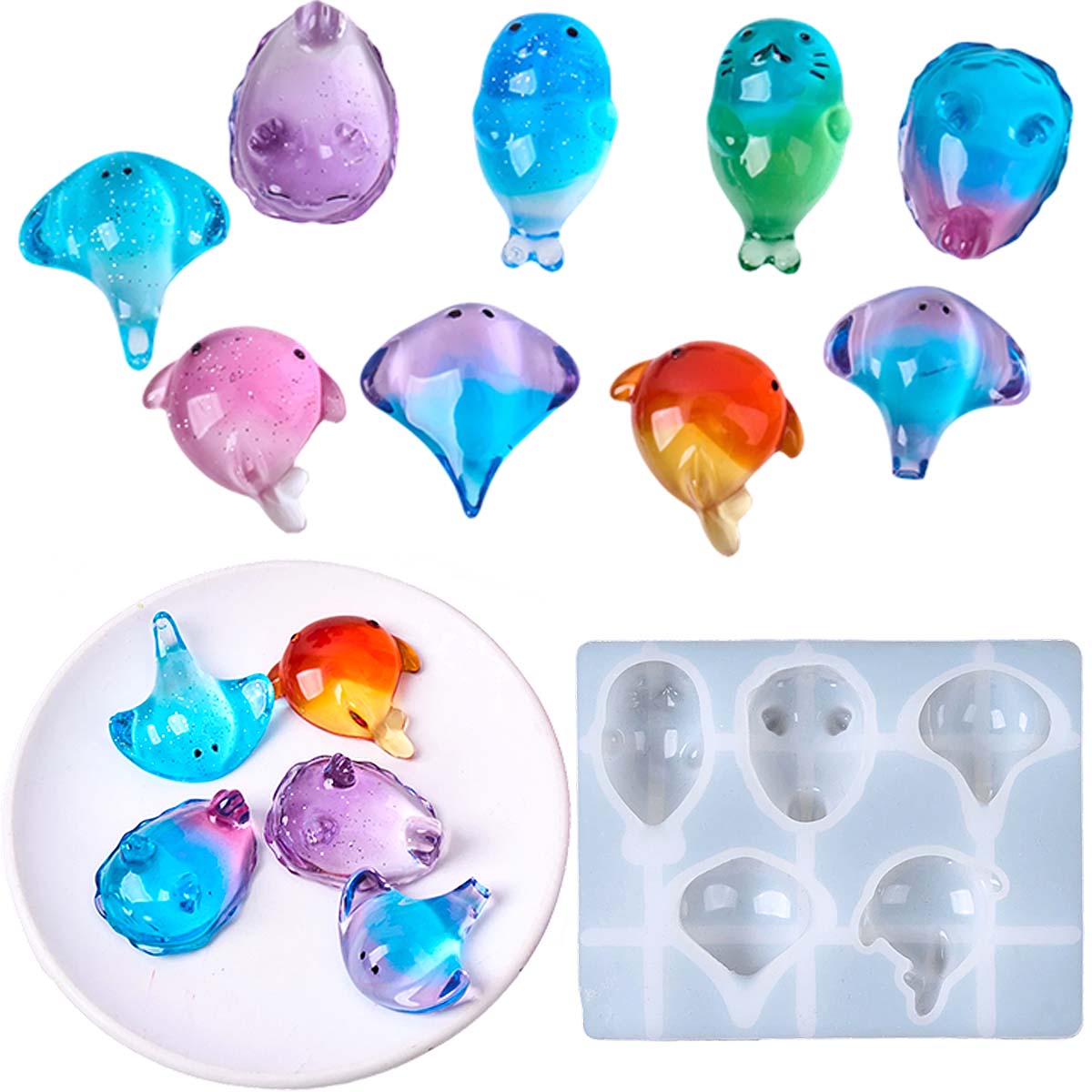 Soap Making Store - 3D Healing Kawaii Manta Ray Whale