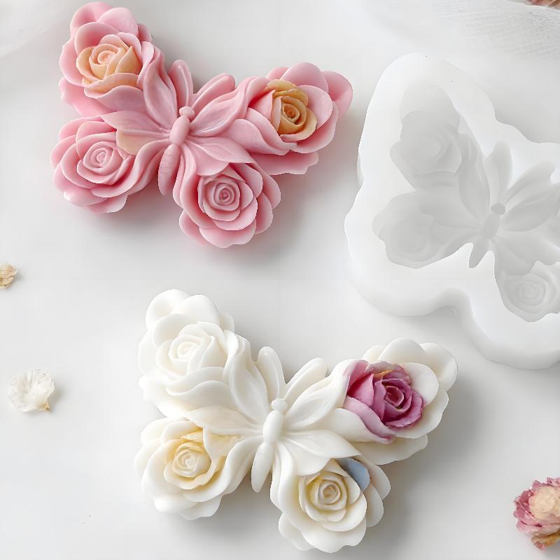 Soap Making Store - DIY Rose Butterfly Form Silicone Mold