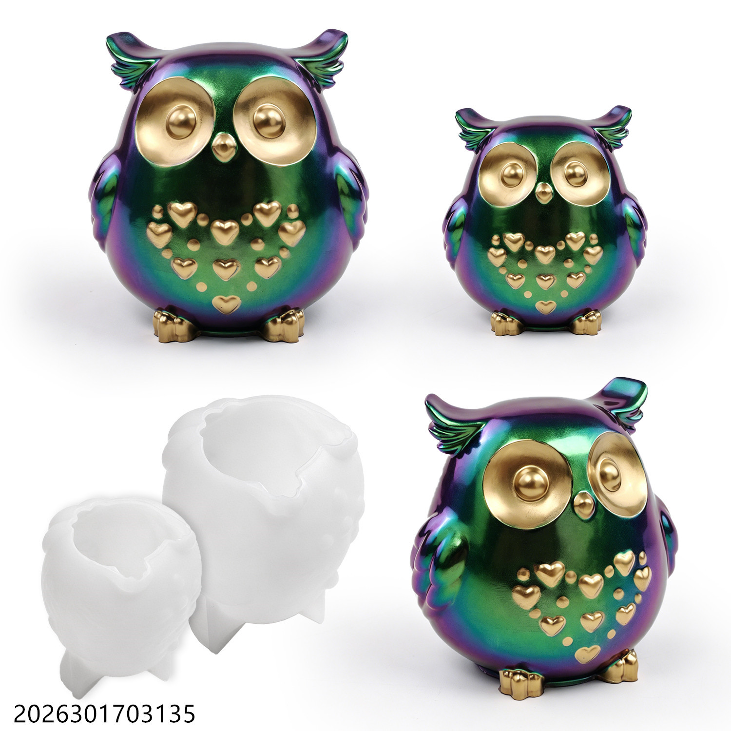 Soap Making Store - Owl Silicone Mold 3D Bird Shape