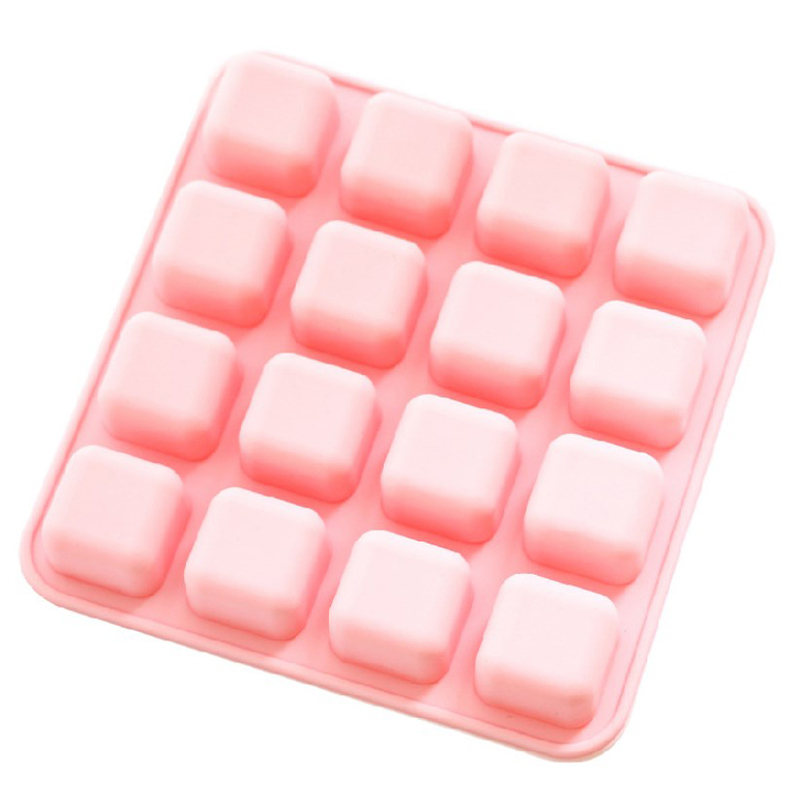 ●16 Cavity Square Cake Baking  - огляд і ціна Soap Making Jelly