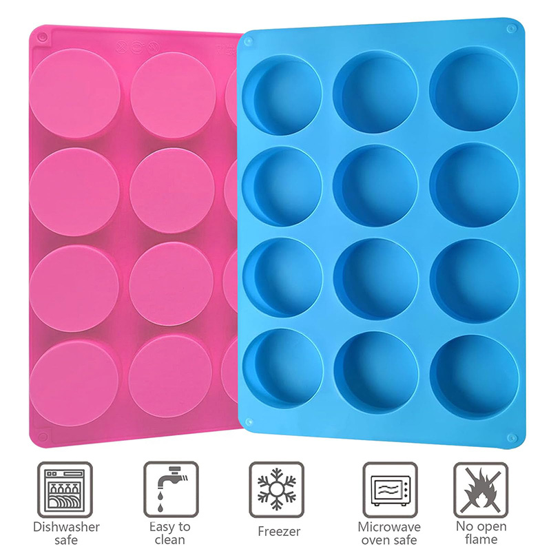 Round Silicone Molds 12-Cavity - огляд і ціна Soap Mold Silicone Loaf