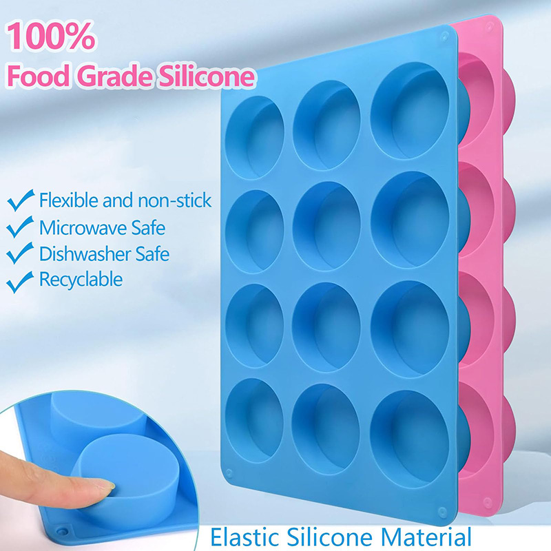 Round Silicone Molds 12-Cavity - огляд і ціна Soap Mold Silicone Loaf
