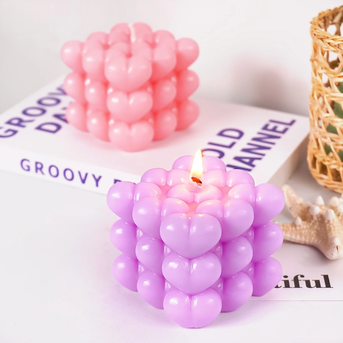 Love Bubble Candle Silicone Mo - огляд і ціна Soap Making Gel