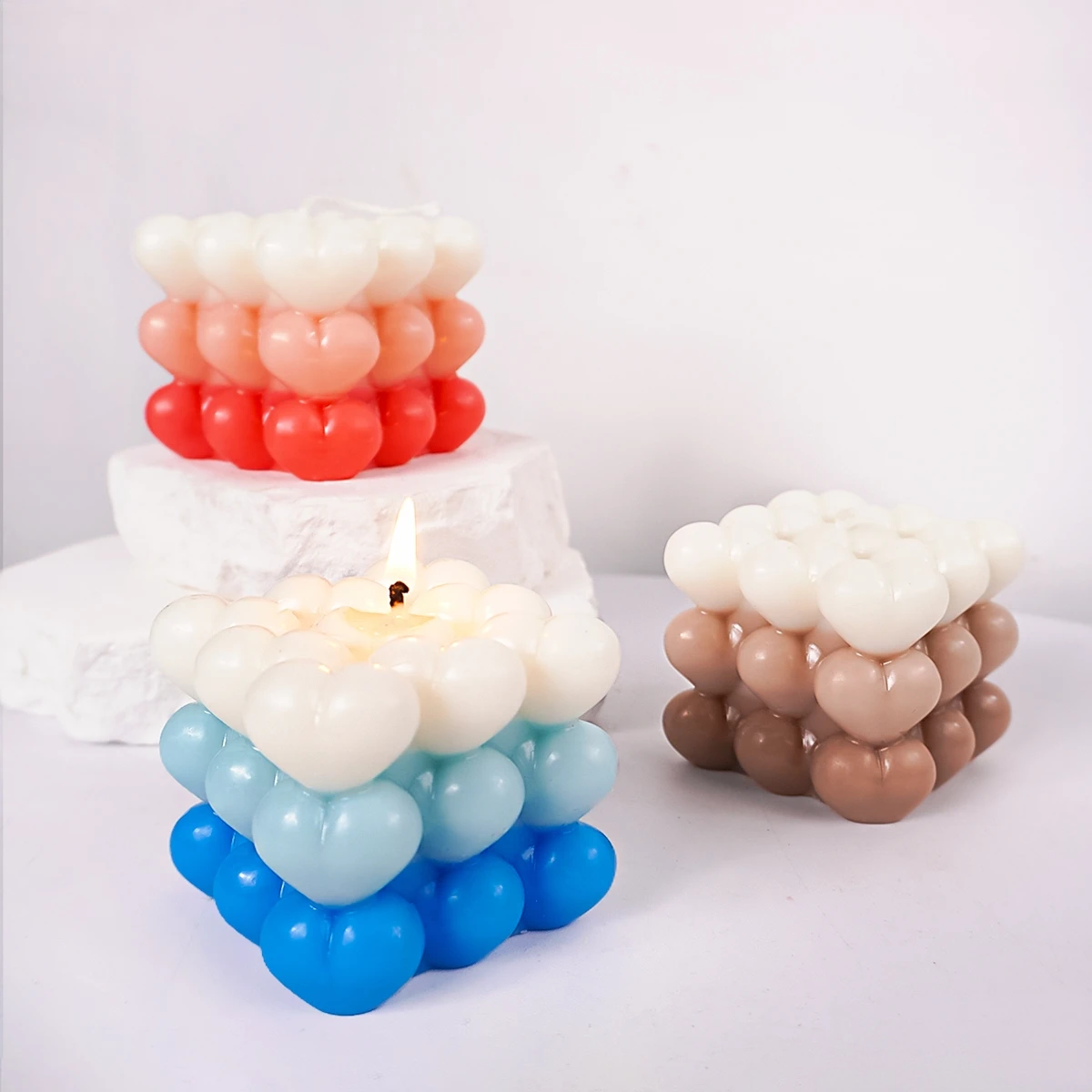 Love Bubble Candle Silicone Mo - огляд і ціна Soap Making Gel
