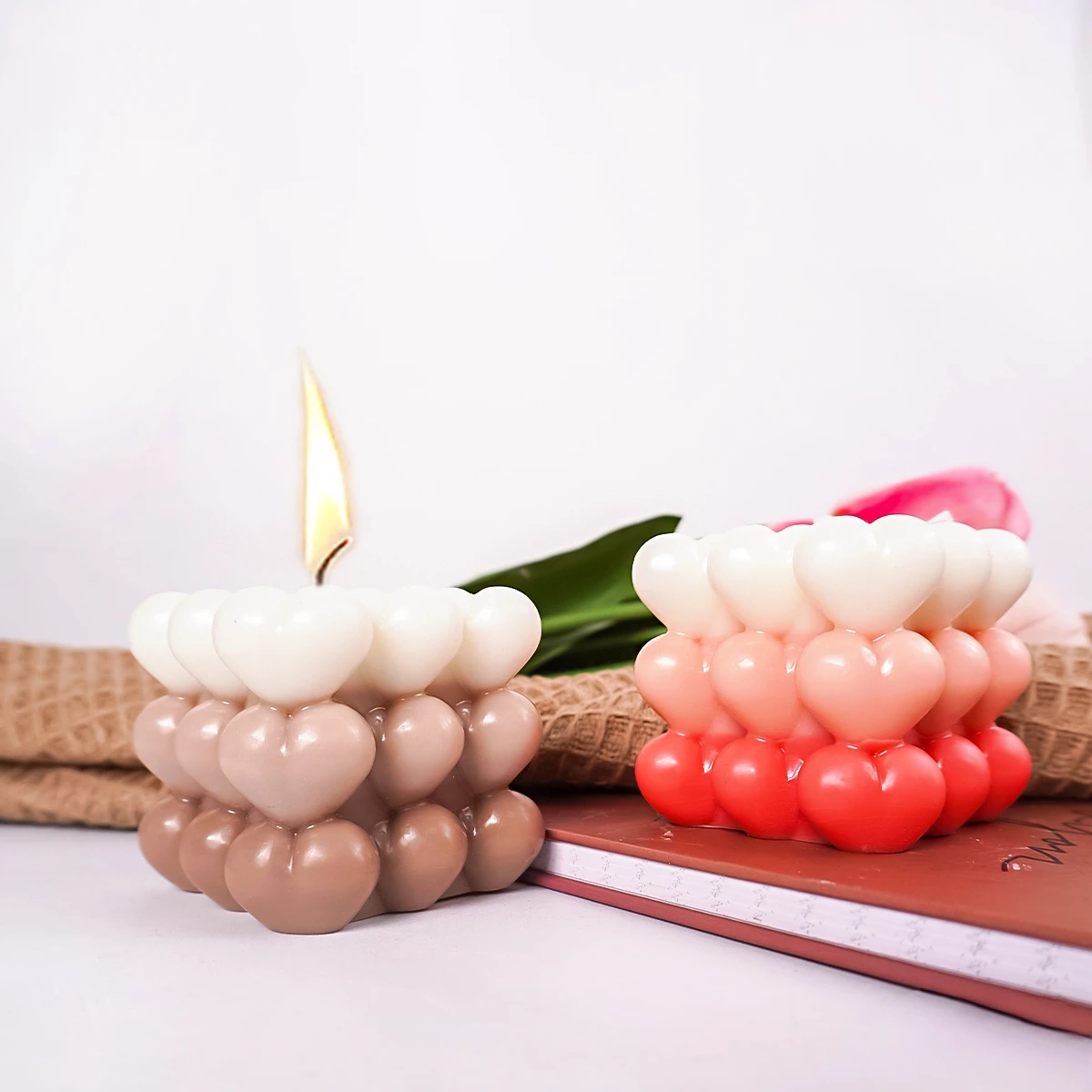 Love Bubble Candle Silicone Mo - огляд і ціна Soap Making Gel
