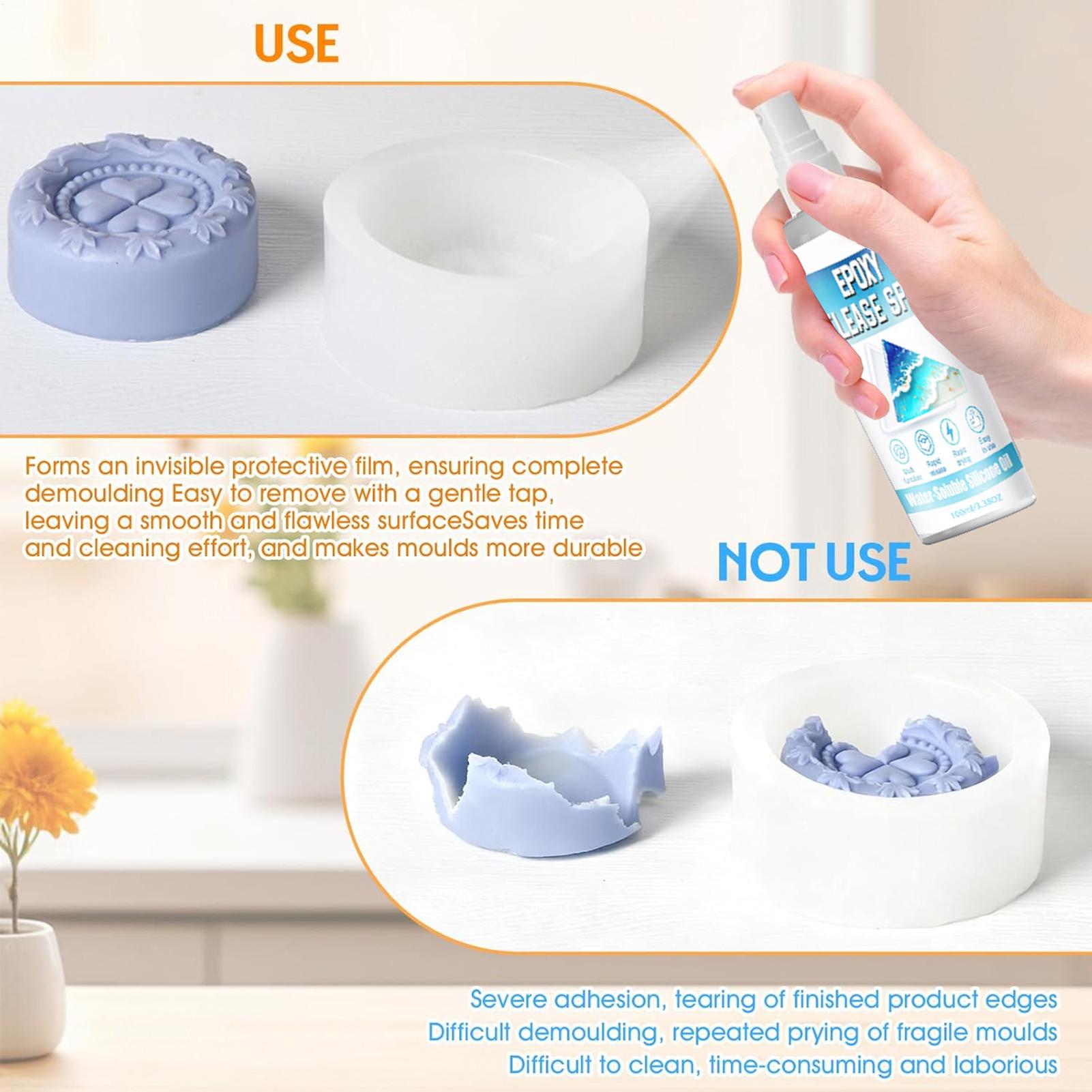 100ml Silicone Release Spray E - огляд і ціна Soap Mold Silicone Loaf
