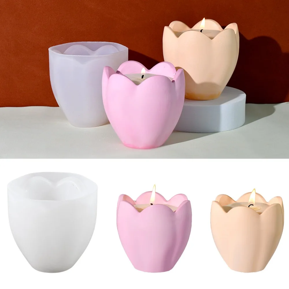 Tulip Candle Holder Silicone M - огляд і ціна Soap Making Books