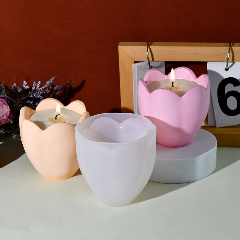Tulip Candle Holder Silicone M - огляд і ціна Soap Making Books