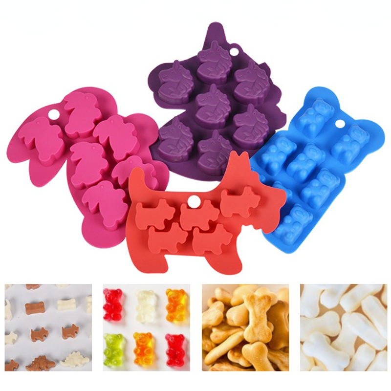 Animal Bear Cat Shape Silicone - огляд і ціна Soap Making Jelly