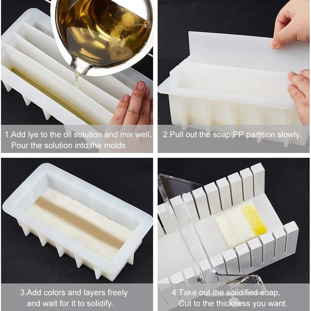 42oz Silicone Soap Mold with 5 - огляд і ціна Soap Making Books