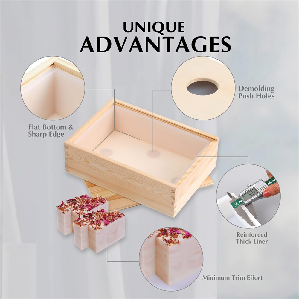 Large Soap Molds Rectangle Sil - огляд і ціна Soap Making Books