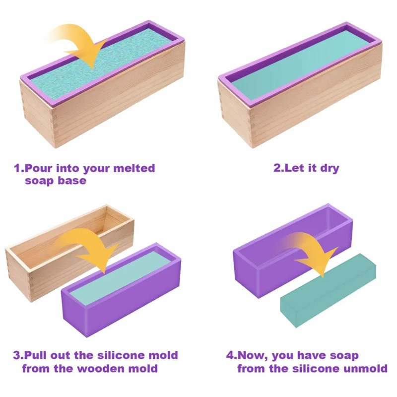 Flexible Silicone Soap Mold Re - огляд і ціна Soap Making Books
