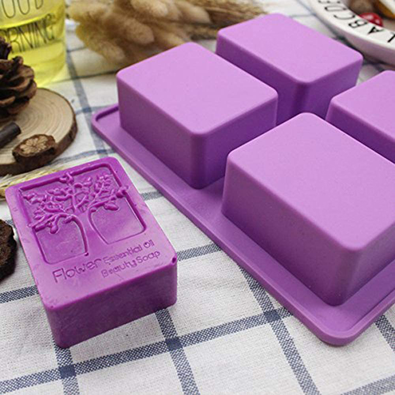 Rectangle Life Tree Silicone S - огляд і ціна Soap Making Books