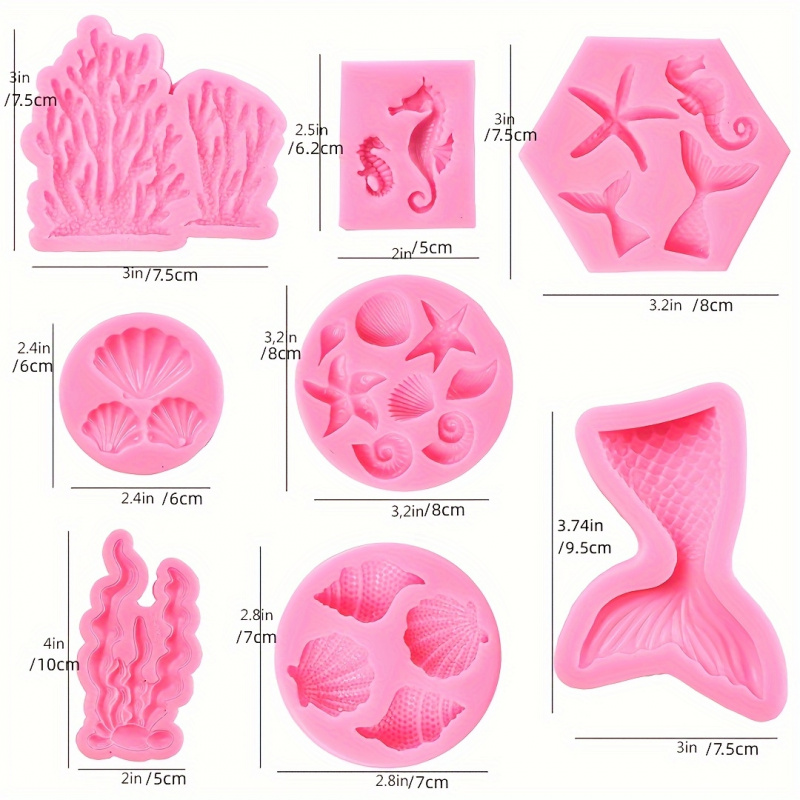 One Set8Seal fairy-shaped sili - огляд і ціна Soap Making Gel