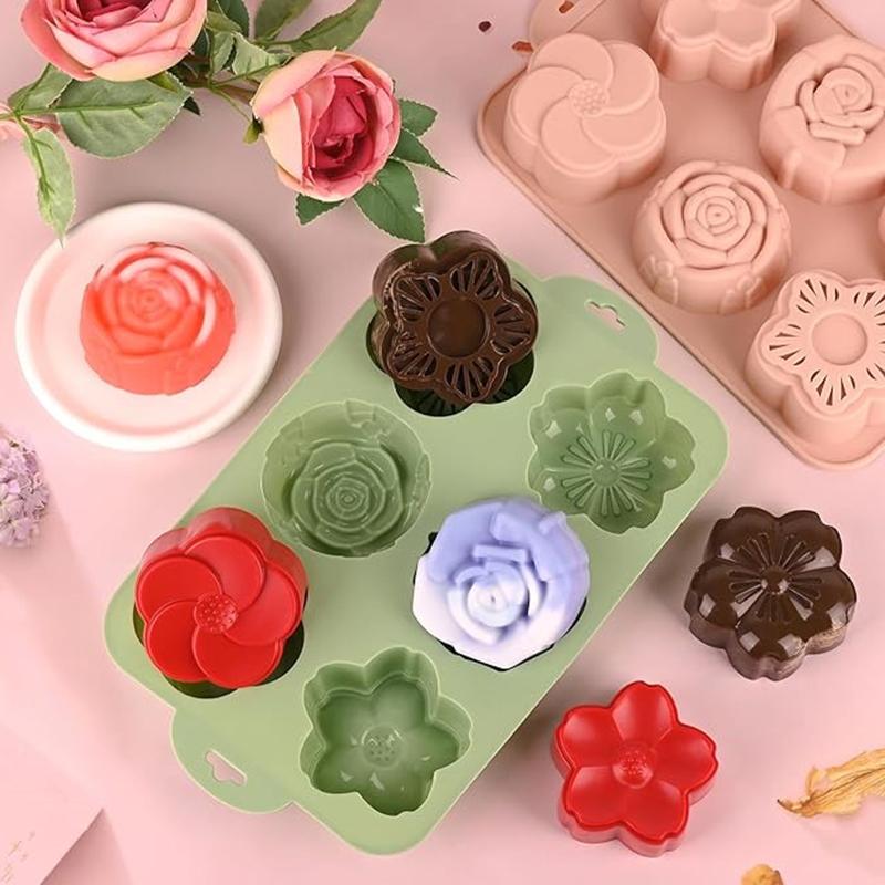 SU Flower Silicone Mold, 6 Cav - огляд і ціна Soap Making Jelly