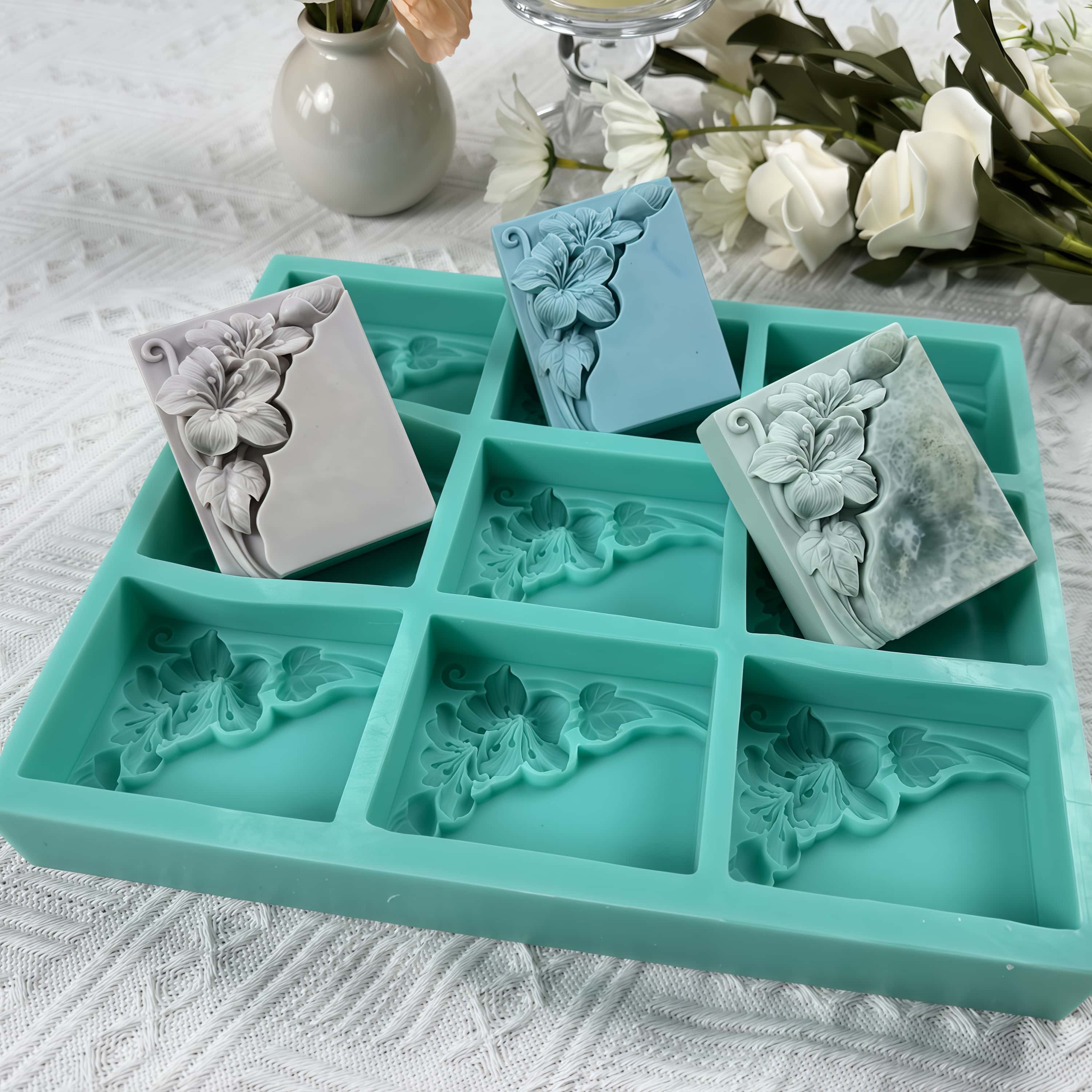 9 Cavities Tung Flower Soap Mo - огляд і ціна Soap Making Books