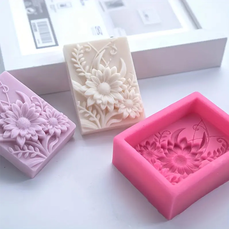 3D Flower Square Soap Silicone - огляд і ціна Soap Making Scents