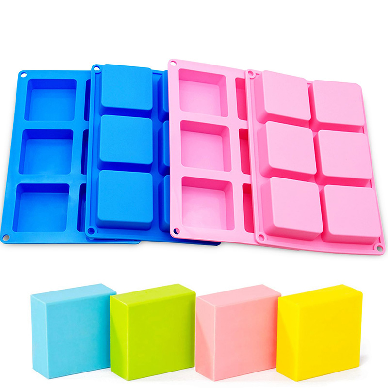 Square Soap Molds 6-Cavity Non - огляд і ціна Soap Mold Silicone Loaf