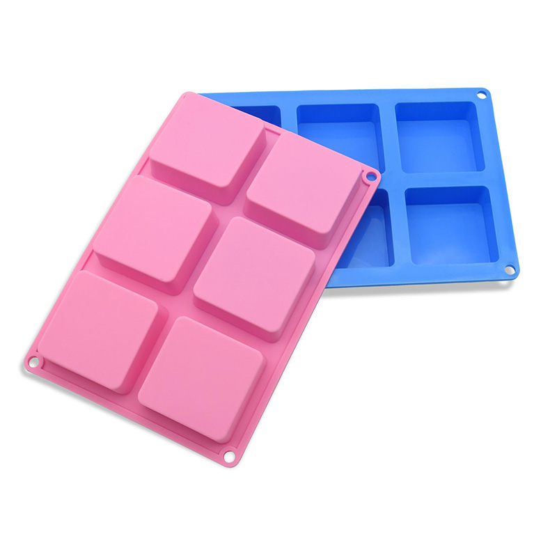 Square Soap Molds 6-Cavity Non - огляд і ціна Soap Mold Silicone Loaf