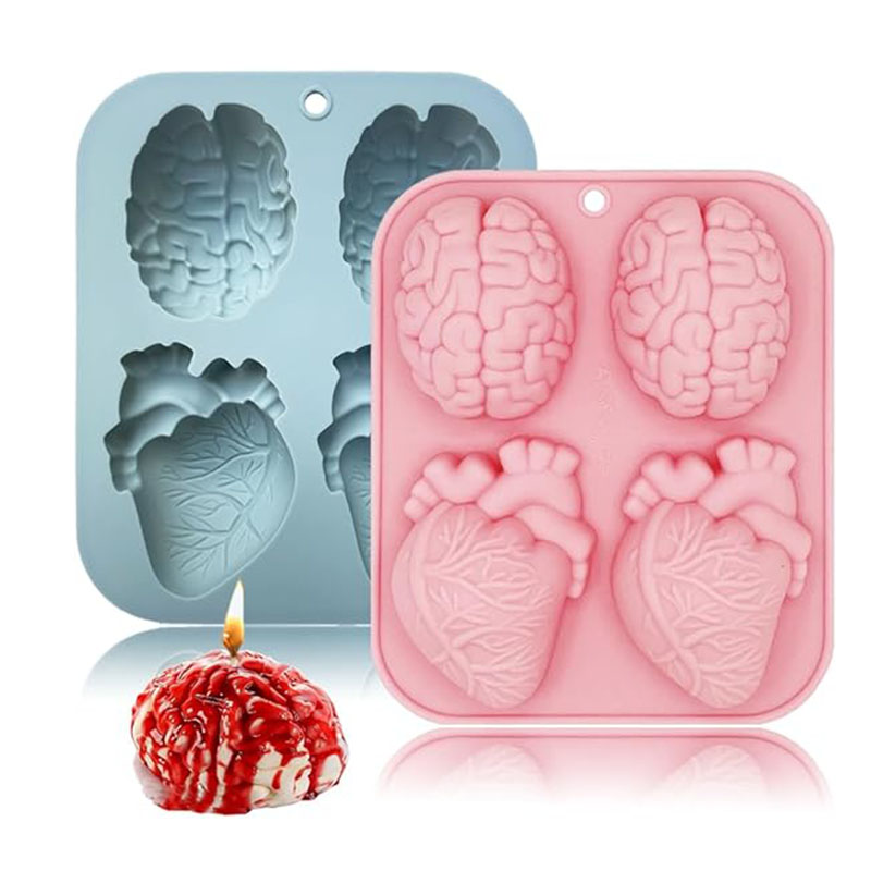 Human Brain And Heart Silicone - огляд і ціна Soap Making Jelly