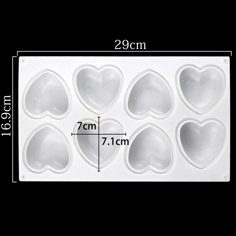 Love Heart Silicone Soap Mold  - огляд і ціна Soap Making Store