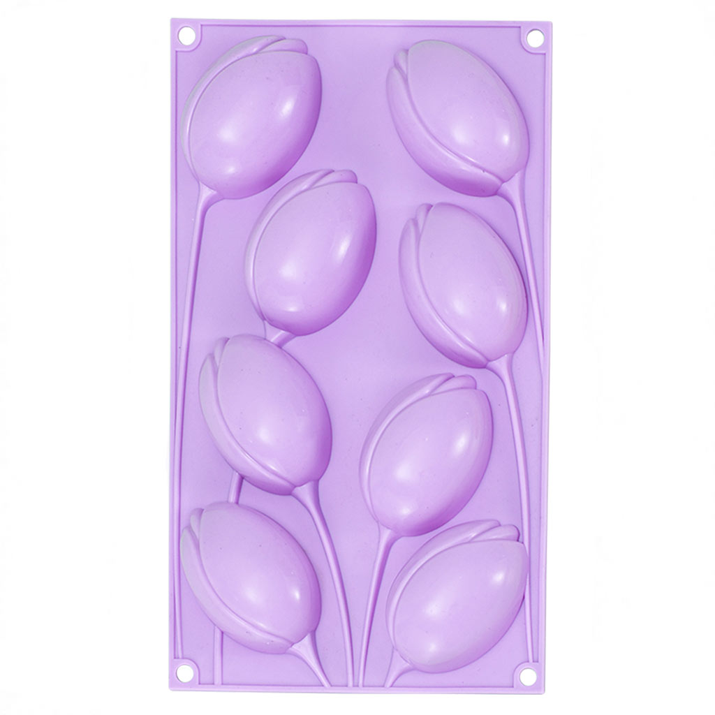 Food Grade 8-Cavity Tulip Sili - огляд і ціна Soap Making Jelly