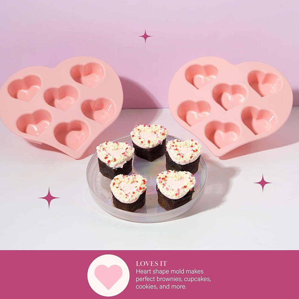 Heart Silicone Molds Valentine - огляд і ціна Soap Making Jelly