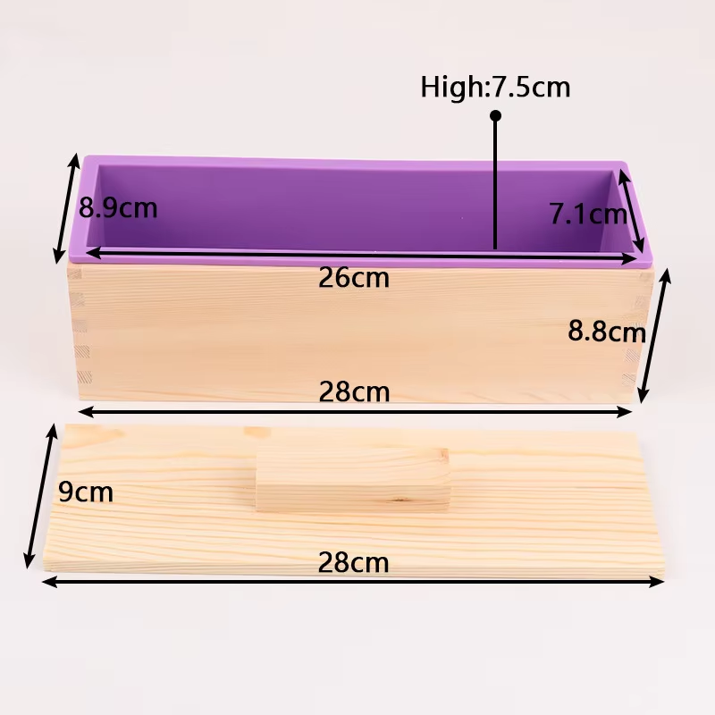 1200ml Rectangle Silicone Soap - огляд і ціна Soap Mold Silicone Loaf